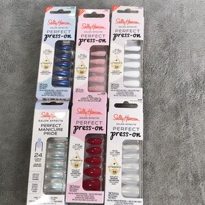 Sally Hansen Perfect Press-On Nails  6 Assorted Sets New
